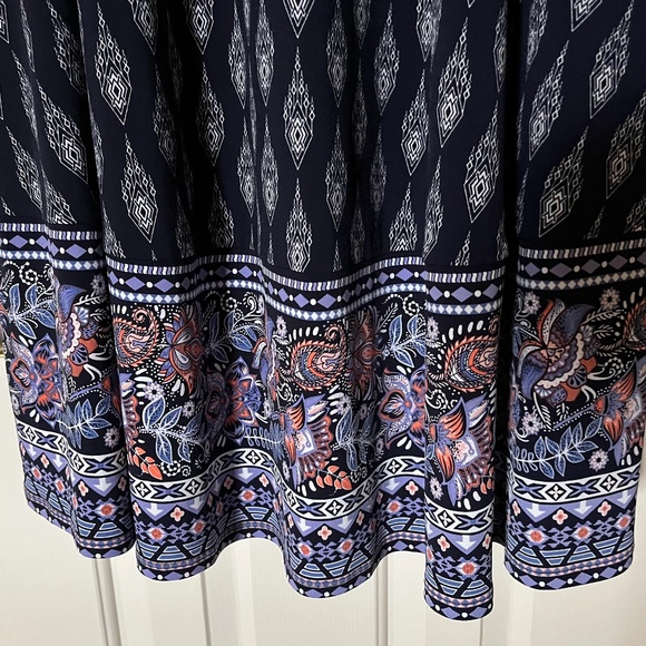 Magnolia Grace Concord Knit Size Small Navy Maxi Skirt - Picture 3 of 5